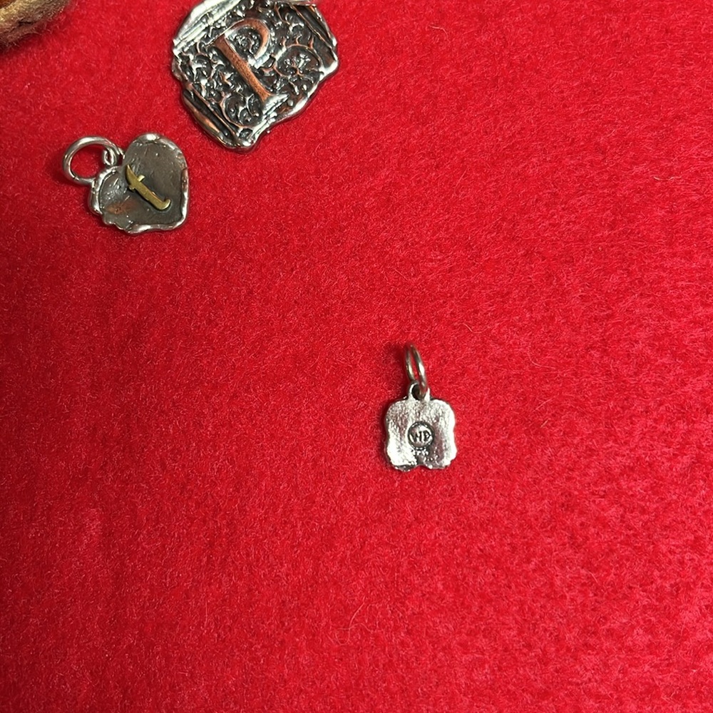 Waxing Poetic Sterling Charm “D” - Picture 2 of 3